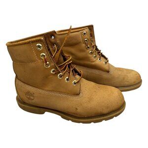 TIMBERLAND Classic Leather Streetwear Worn-in Ankle Winter Boots Mens 8 US